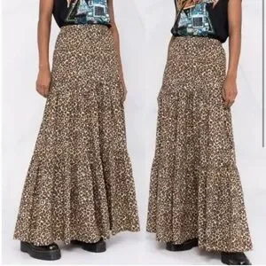Pinko | Skirts | Pinko Leopard Print Long Skirt | Poshmark